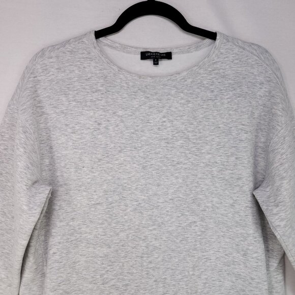 Lafayette 148 New York Sweater Dress Size P Midi Women’s Stretch Gray Pockets - Picture 3 of 12